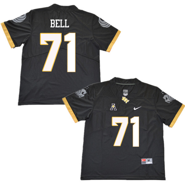 Men #71 Brett Bell UCF Knights College Football Jerseys Sale-Black